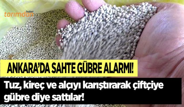 Polatlı’da sahte gübre operasyonu!