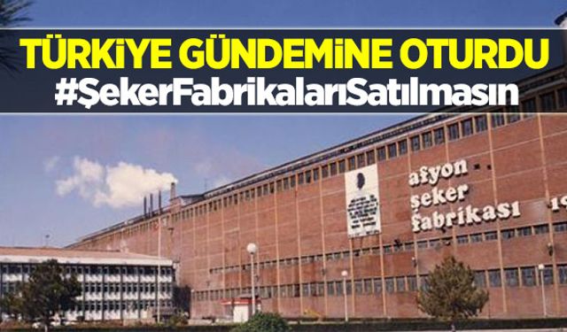 Türkiye şeker fabrikalarına sahip çıktı
