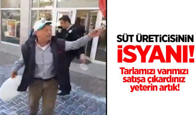 Haymanalı süt üreticisinin isyanı!