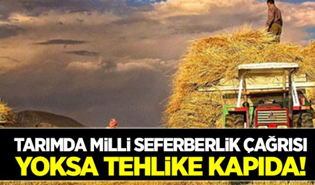 Tarım ve hayvancılıkta milli seferberlik ilan edilmeli!