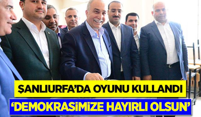 Bakan Fakıbaba Şanlıurfa’da oyunu kullandı