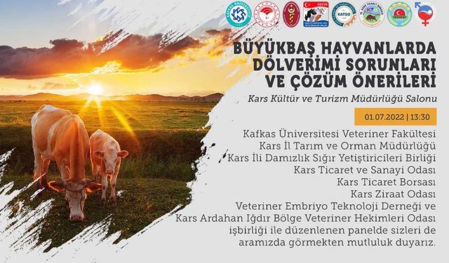 Büyükbaş hayvanlarda döl verimi sorunu masaya yatırılıyor!