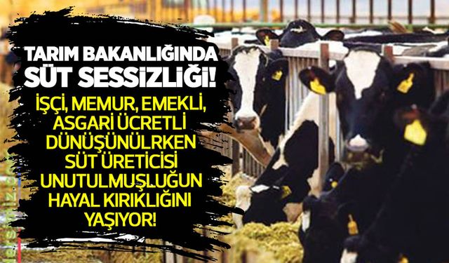 Çiğ süt fiyatları kaç lira? Süt üretici kaç lira fiyat istiyor? Tarım Bakanlığında süt sessizliği!