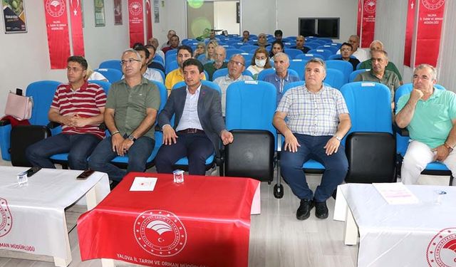 Yalova'da çiftçilere tarımda tasarruflu su kullanımı eğitimi verildi!