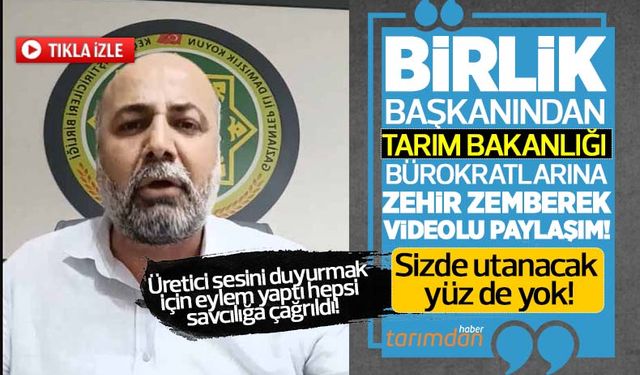 Üretici sesini duyurmak için eylem yaptı hepsi teker teker savcılığa çağrıldı! Birlik Başkanından zehir zemberek video!