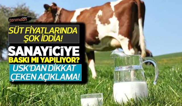 Süt fiyatlarında şok iddia! Sanayiciye baskı mı yapılıyor! Ulusal Süt Konseyi’nden dikkat çeken açıklama!