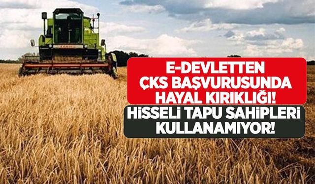 E-devletten ÇKS başvurusunda hayal kırıklığı!