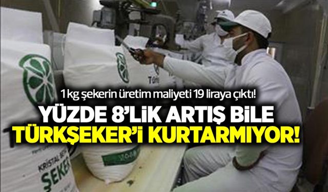 Şekerde yine en ucuz TÜRKŞEKER! Yüzde 8’lik artış bile Türkşeker’i kurtarmıyor!