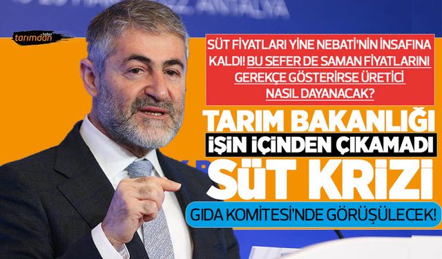 Süt fiyatları yine Nebati’nin insafına kaldı! Tarım Bakanlığı işin içinden çıkamadı süt krizi Gıda Komitesi'ne taşınacak
