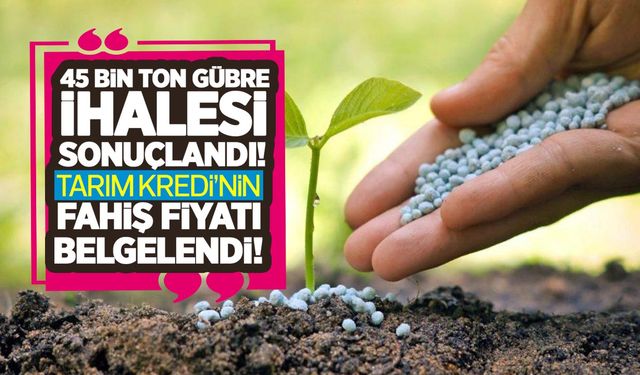 Pankobirlik Türkşeker adına 45 bin tonluk üre gübresi ihalesi yaptı! Çiftçi gübreyi kaç liradan kullanacak?