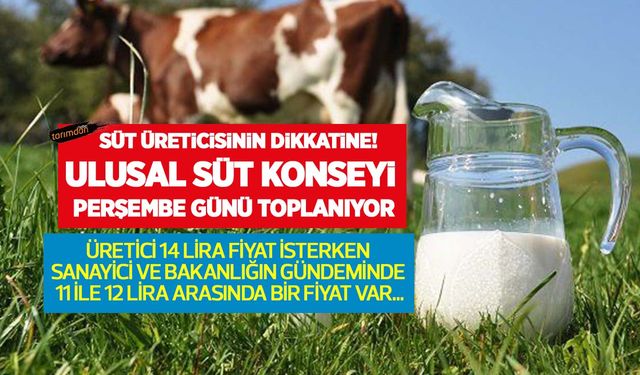 Süt üreticisinin dikkatine! Ulusal Süt Konseyi süt fiyatlarını görüşmek için toplanacak!