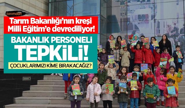 Tarım Bakanlığında personelin kreş tepkisi! Çocuklarımızı kime bırakacağız?