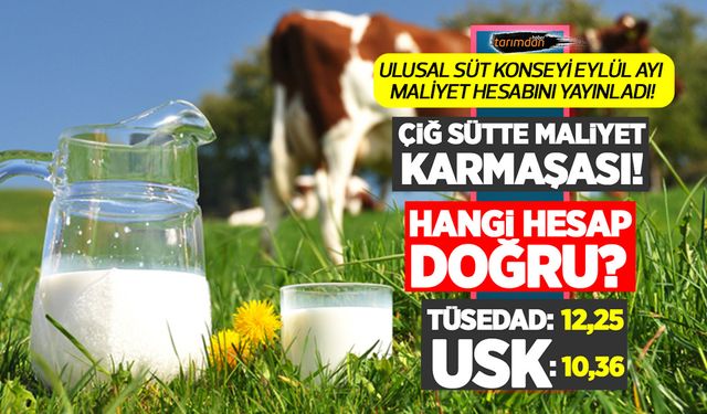 Eylül ayı çiğ süt üretim maliyeti belli oldu! USK'ya göre sütte maliyet bir ayda 3 kuruş arttı!