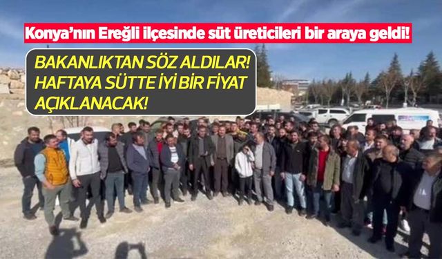 Süt fiyatları güncellenecek mi? Konya'da süt üreticileri Bakanlıktan söz aldı: Haftaya iyi bir fiyat açıklanacak!