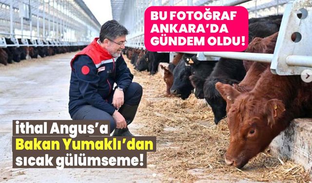 Tarım Bakanı Yumaklı'nın ithal hayvanlarla çektirdiği fotoğraf Ankara'da gündem oldu!