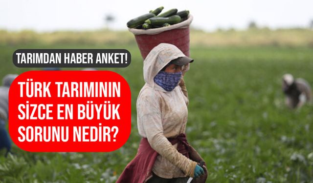 Türk tarımının sizce en büyük sorunu nedir?