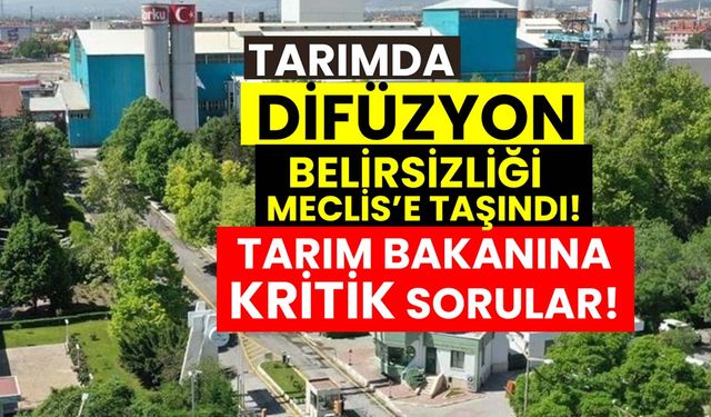 Konya Şeker’in şeker kaybı TBMM gündeminde: Tarım Bakanına kritik sorular!