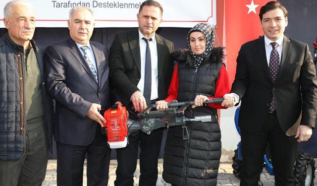 Yüzde 70 hibeyle çapa makinesi, ceviz soyma ve badem silkeleme desteği