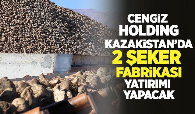 Cengiz Holding, Kazakistan'da 2 şeker fabrikası yatırımı yapacak!
