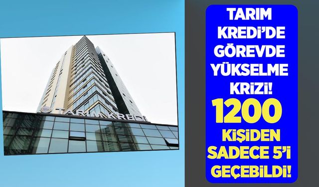 Tarım Kredi’de görevde yükselme sınavı krizi: 1200 kişiden sadece 5’i geçebildi