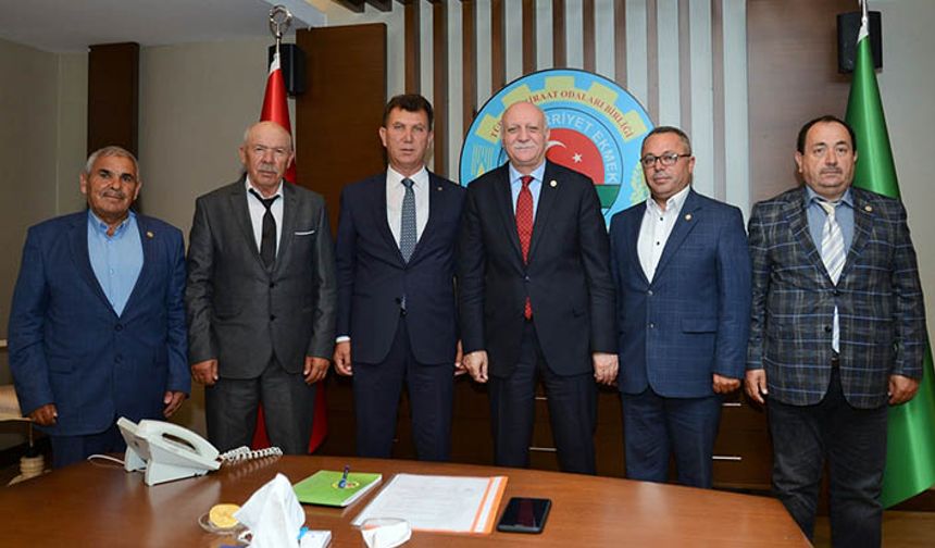 Niğde Ziraat Odaları Başkanları Bayraktar'ı ziyaret etti