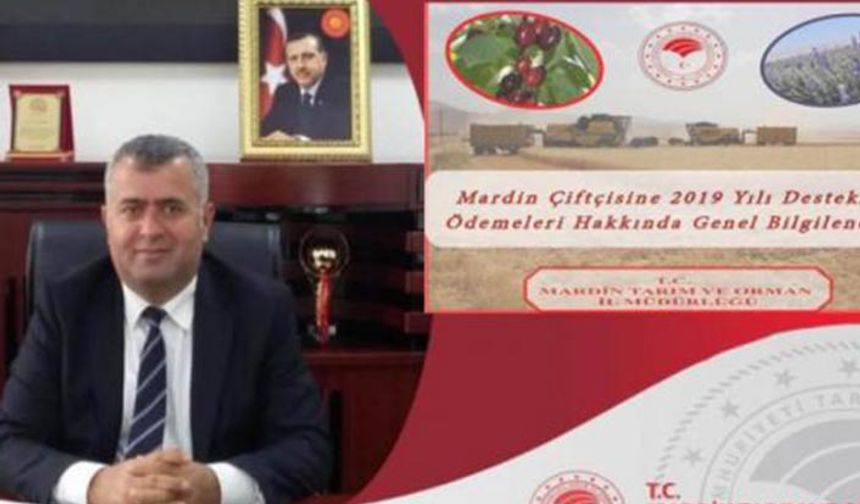 Mardin'de çiftçiye 80 milyon lira destek ödemesi