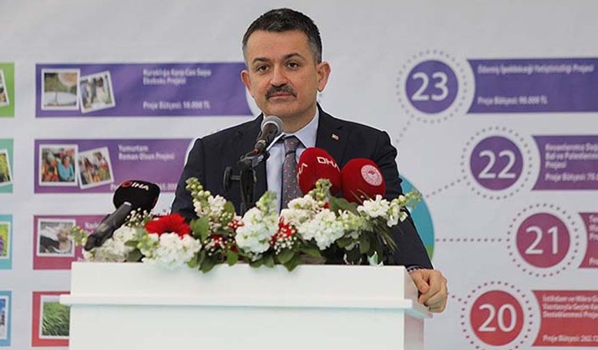 Bakan Pakdemirli: İzmir'de 20 milyon lira bütçeli 35 proje hayata geçirilecek