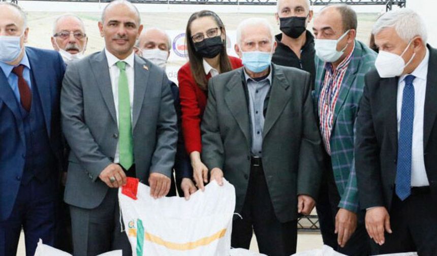 300 çiftçiye 30 ton buğday tohumu desteği