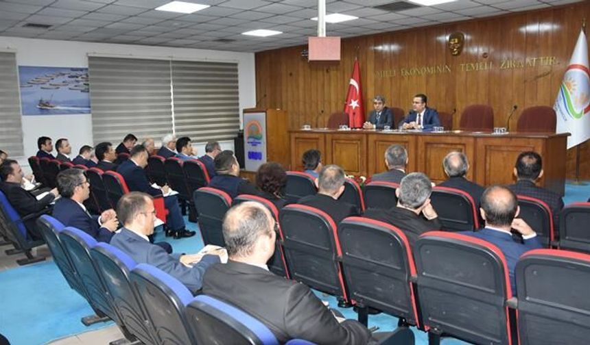 Ordu Tarım İl Müdürlüğü:  Koordinasyon Toplantısı gerçekleştirdi