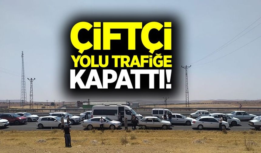 Şanlıurfa’da çiftçi eylem yaptı!