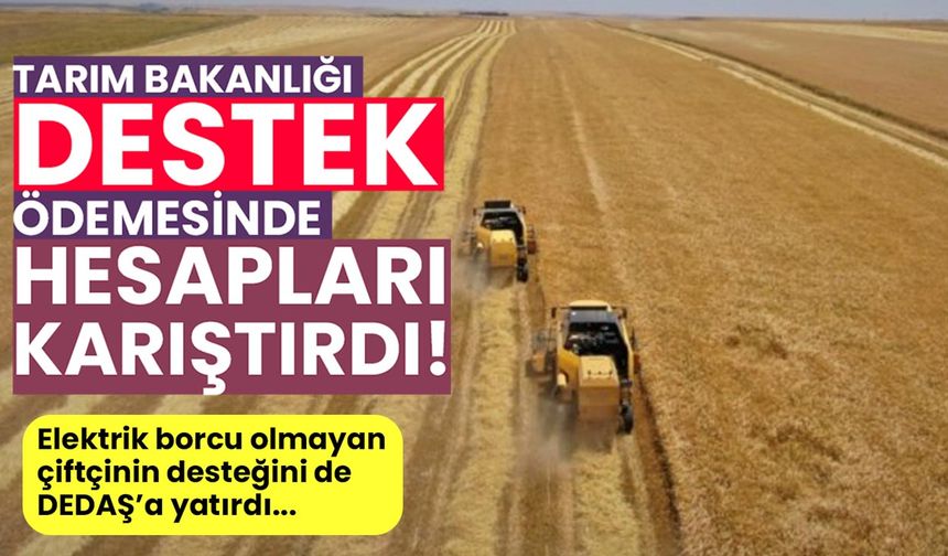 Tarım Bakanlığı destek ödemesinde hesapları karıştırdı! 16 bin 300 çiftçi mağdur oldu!