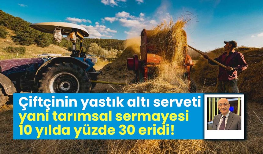 Çiftçinin yastık altı serveti yani tarımsal sermayesi 10 yılda yüzde 30 eridi!