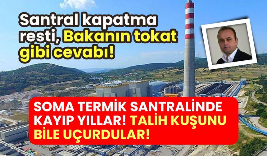 Soma Termik Santrali’nde kayıp yıllar: Talih kuşunu bile uçurdular!