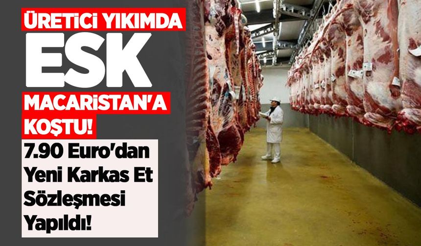 ESK durmuyor: İtalya, Polonya, Fransa yetmedi, şimdi de Macaristan'la et ithalatı sözleşmesi!