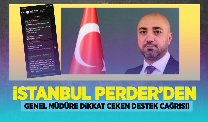 İstanbul PERDER’den Mücahid Taylan’a dikkat çeken destek çağrısı