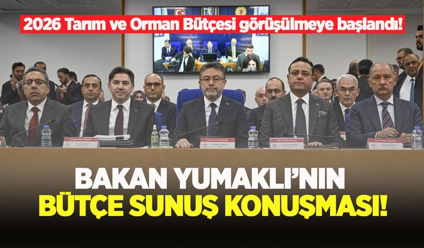 2026 Tarım ve Orman Bütçesi: Destekler, yatırımlar ve planlamalar