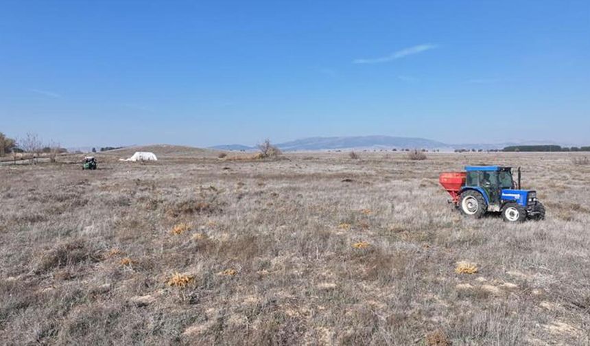 Denizli çiftçisine kış öncesi destek: Meralar gübreyle buluştu