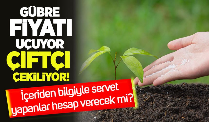 Borsada insider vurgunu, tarlada gübre krizi: Bedeli yine çiftçi ödüyor!