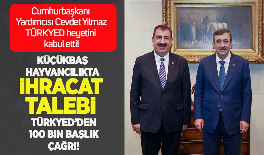 Küçükbaş hayvancılıkta ihracat talebi Cevdet Yılmaz’a iletildi