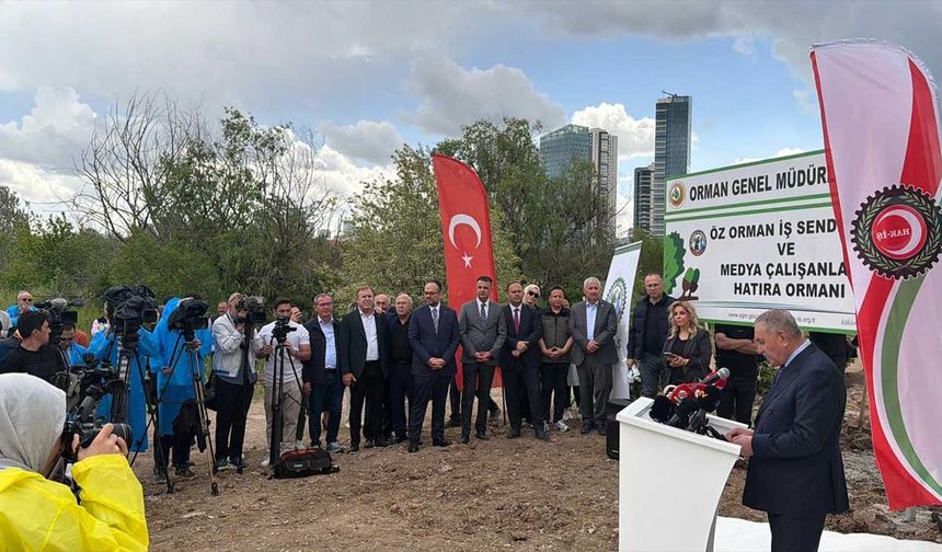 Öz Orman-İş’ten basın emekçilerine unutulmayacak jest: Artık onların da bir dikili ağacı var!