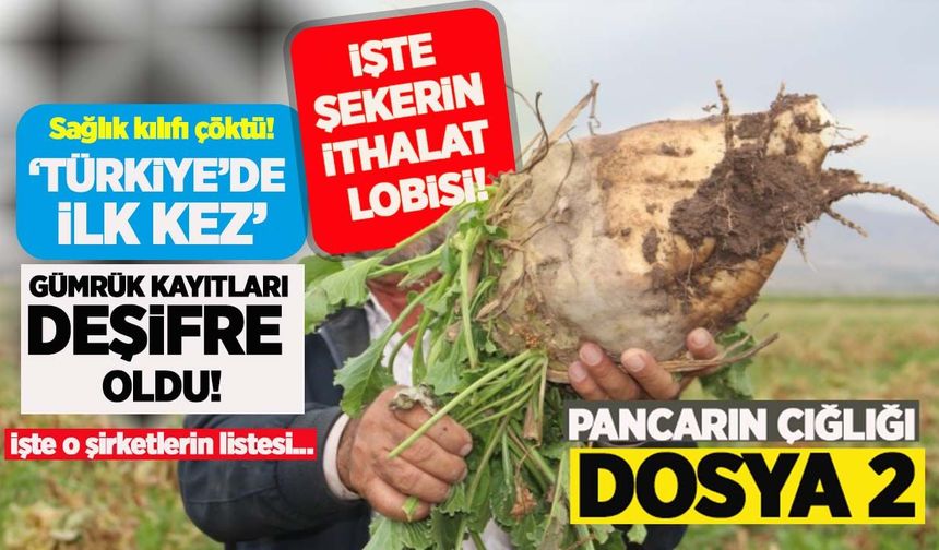Pancarın çığlığı: İşte şekerin ithalat lobisi! Türkiye'ye kimyasal tatlandırıcı dolduran o firmalar