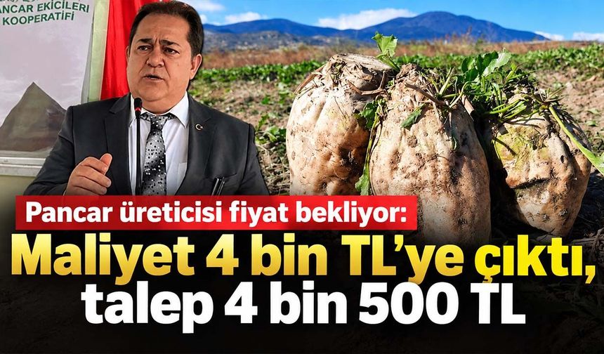 Şeker pancarında fiyat çağrısı: 4 bin TL'ye mal oluyor, en az 4 bin 500 TL isteniyor