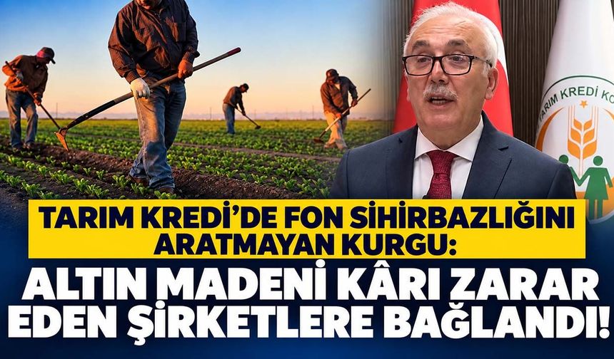 Tarım Kredi’de fon sihirbazlığını aratmayan kurgu: Altın madeni karı zarar eden şirketlere bağlandı!