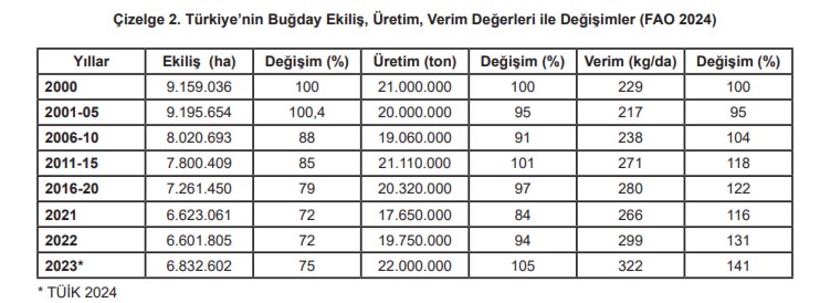 Buğday Üretim Verisi