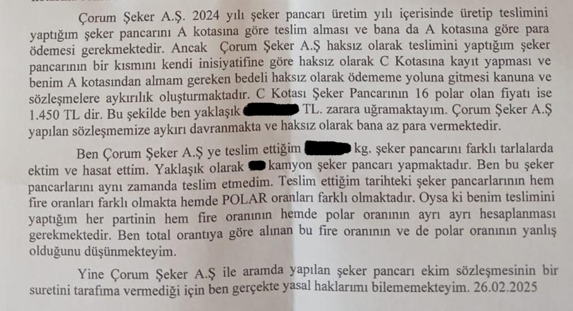 Safi Şeker Pancar Usulsüzlüğü