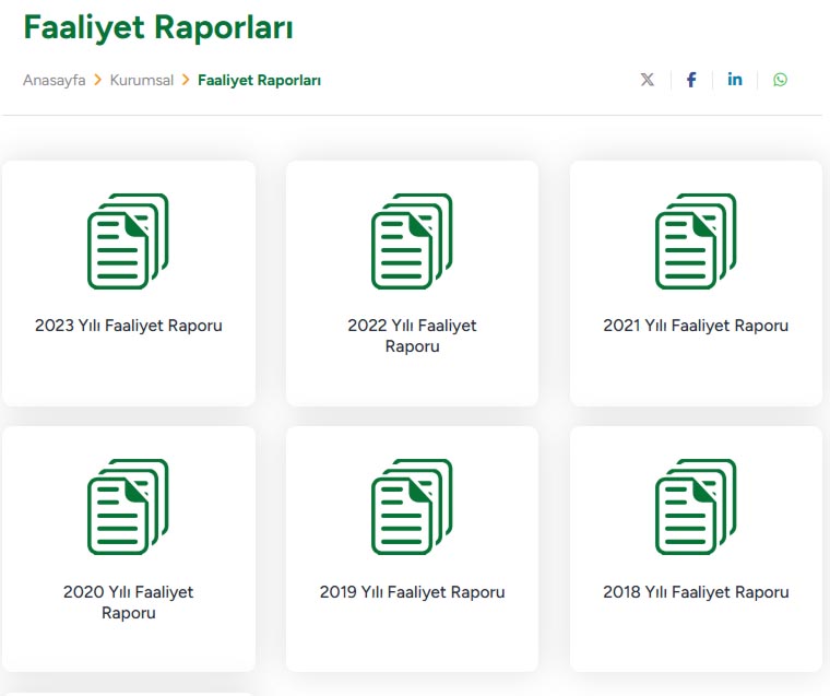 Faaliyet Raporu Tarım Kredi