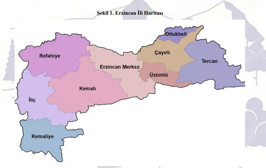 Erzincan Havza Haritası
