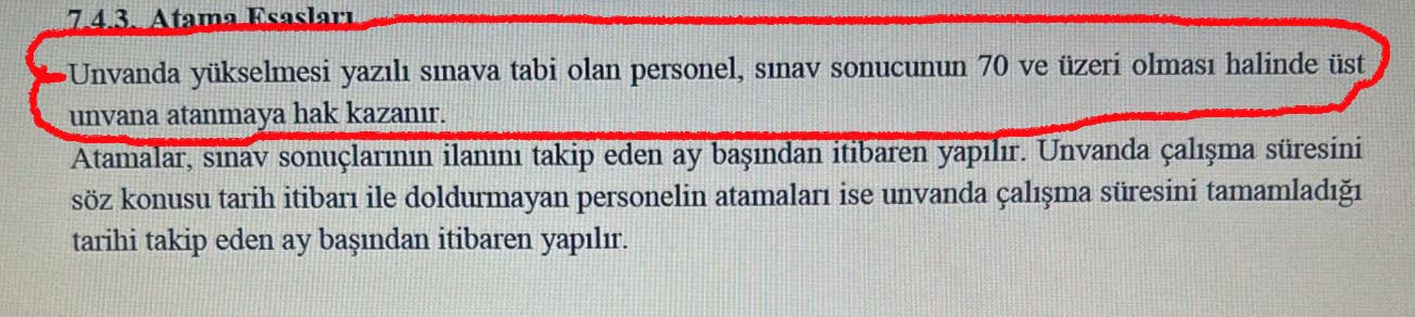 Insan Kaynakları Yönetmeliği Atama