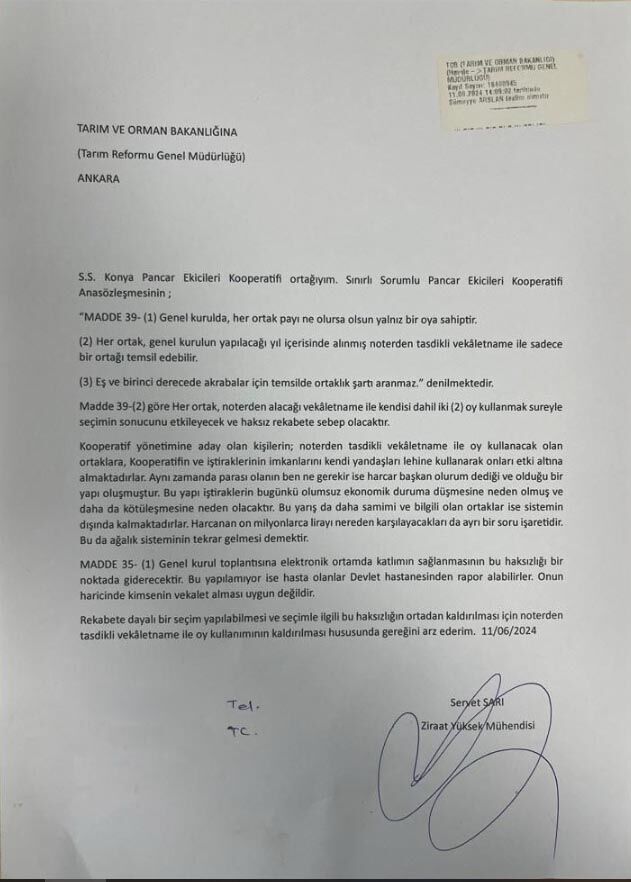 Pankobirlik Seçim Sistemine Tepki