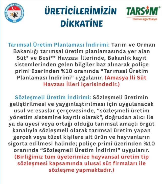 Tarsim Hayvan Sigortası Indirimi 1